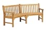 Oxford Garden Essex 83-Inch Curved Shorea Bench