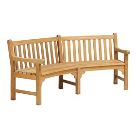 Oxford Garden Essex Curved 83-Inch Bench by 