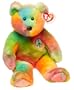 Ty Beanie Buddies - Peace the Ty-Dyed Bear