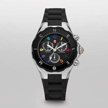 MICHELE Tahitian Jelly Bean Large Carousel Black MICHELE Tahitian Jelly Bean Large Carousel Black