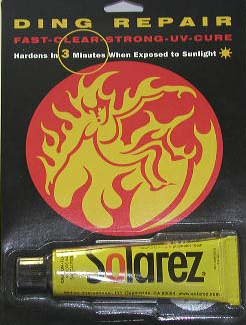 Solarez Ding Repair - Best Surf Repair Kit - Original Wahoo UV Cure - Cleaner resin - reinforced polyester - NOT Quick Fix NOT Sun Cure