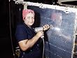 Factory Wartime Riveter, 1943 Photograph - Beautiful 16"x20" Photographic Print from the Library of Congress Collection