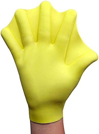 Soft Silicone Webbed Swimming Surfing Diving Paddle Gloves Water Sport