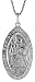 Sterling Silver 1 3/16" (30mm) St. Christopher Medal