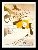 Henri de Toulouse-Lautrec (Confetti) Framed Art Poster Print - 22 X 28