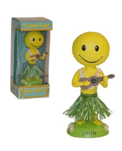 SMILEY DASHBOARD SHAKER - BOBBLE HEAD HAWAIIAN GIFTS
