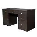 Parker Executive Desk with 4 Drawers - Espresso