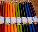 Colored Beeswax Tapers
