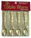 Stainless Steel Gold Plated Tea/Coffee Spoons, 12 pieces.