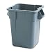 Rubbermaid FG353600 Gray 40 Gallon LLDPE Brute Square Container without Lid (Case of 4)