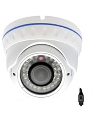 Photography: GW Security GW115H Professional 1/3-Inch Sony EXview HAD CCD II Vandalproof IR Dome Security Camera - 700 TV lines, 2.8-12mm Vari-Focal Manual Zoom Lens, 36 IR LED - GW Security Inc