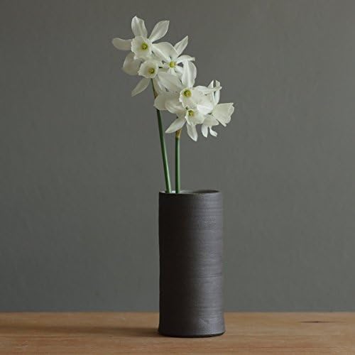 Brown stoneware vase