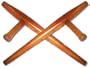Natural Wood Tonfas - Set of two