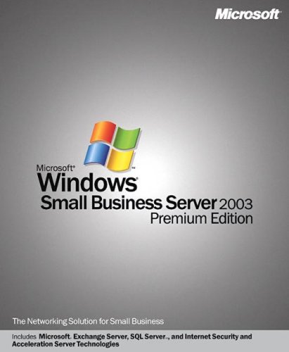 Software: Microsoft Windows SVR for Small Business 2003 With Service Pack  5 Client 