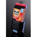 Mens Slipper Sock Heat Holders The Ultimate Thermal Sock Size 6-11 Black/Grey