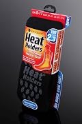 Mens Slipper Sock Heat Holders The Ultimate Thermal Sock Size 6-11 Black/Grey