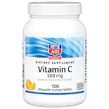 Rite Aid Vitamin C, Chewable Orange Flavor, 500mg, 100 Ct.