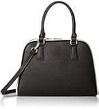 MG Collection Structured Doctor-Style Two-Tone Satchel Bag