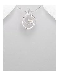 Fresh Water Pearls Pendant Necklace In 92.5 Sterling Silver