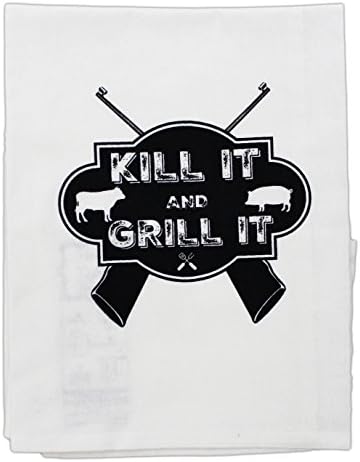 Twisted Ware 30" Hang Tight 100% Cotton Tea Towel (Kill it &amp; Grill it)