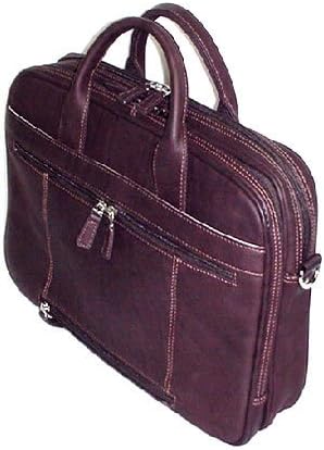 Passage 2 Collection Vaquetta Leather 2 Compartment Slim Brief Caf'