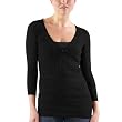 Mossimo® Black: Pointelle Henley - Ebony