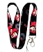 Betty Boop Red Heart and Kiss Lanyard Key Chain Holder