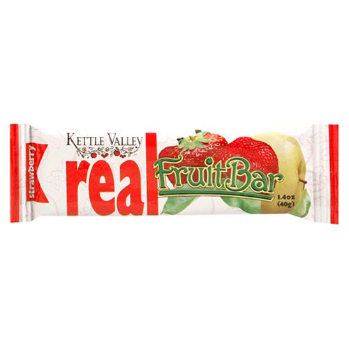 Kettle Valley All Natural Real Fruit & Fiber Bar, Strawberry, 1.4-Ounce Bars (Pack of... by Kettle Valley