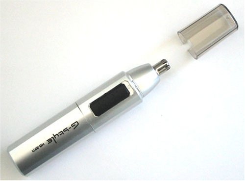 OHM 水洗いノーズトリマー 鼻毛カッター シルバー HB-8971