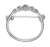 Pilgrim Damen-Brosche Charms Versilbert, Kristall 444-725