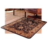 Meridian Decorative Hard Floor Chairmat 46" x 60" Brown Multi Finish