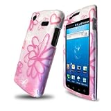 Premium - Samsung Captivate i897 Protex Lime Flower Rubber DE Protective Ca ....