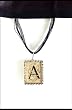 Monogram Pendant Necklace - A