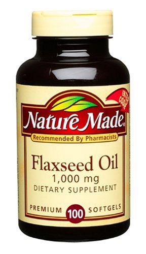 Nature Made Flaxseed Oil Softgels, 1000 mg, 100-Count Bottles (Pack of 3) by Nature Made