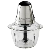 Russell Hobbs, Mini Chopper Glass Brush Chrome 200w