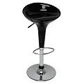 Scoop Swivel Gas Lift Stools - Set of 2 (Black)