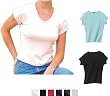 Silver for Her by Hanes - Ladies V-Neck T-Shirt (SL22)