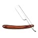 Natural Wood Straight Shaving Razor