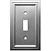 Georgian Single-Toggle Switch Plate in Satin Nickel