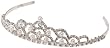 Darice V35975, Tiara with Rhinestone and Pearl, Silver