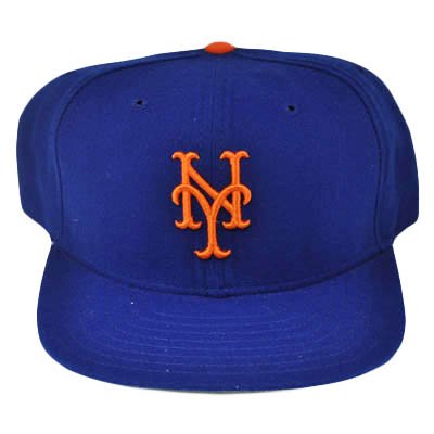 NEW ERA YORK METS OLD SCHOOL VINTAGE HAT CAP WOOL BLUE