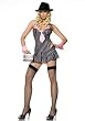 2PC Miss Mafia Mobster Sexy Holiday Party Costume