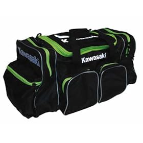  Kawasaki Authentic Large Gear Bag Black Green Luggage