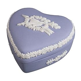 Wedgwood Blue Jasper Mini Heart Box