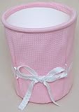 Pink Waffle Wastebasket