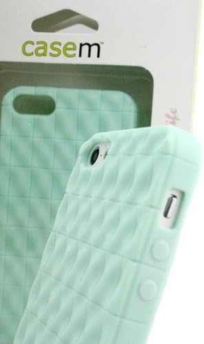 Best Amazing Beautiful Durable Mint Green iPhone 5 5s Case Protective Textured Rubberized Cover in casemTM Retail Package Deal of the Day Sale Buy Now Satisfaction Guaranteed