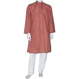 Mens Clothing Kurta Pajama Long Sleeve Cotton Dress Size M Chest :40 inches