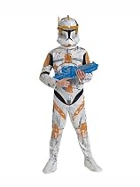 Star Wars Clone Trooper Commander Cody Costume - Child's Fancy Dress - Large