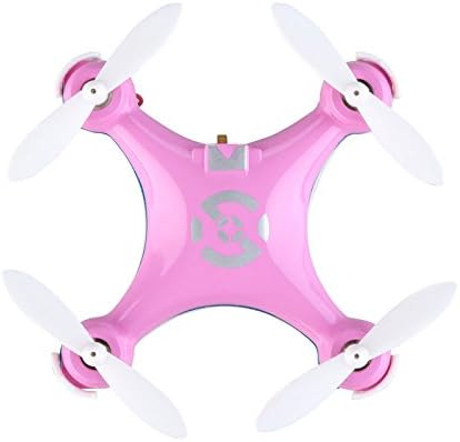 CXHOBBY CX-10 Nano Quadcopter RTF Mini Drone - 4 Channel 6 Axis Gyro 360 Degree Stunt 2.4G RC Minicopter With LED Flashing Lights (Pink)