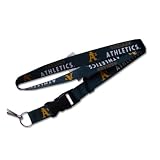 Oakland A's Athletics Clip Lanyard Keychain Id Ticket - Green